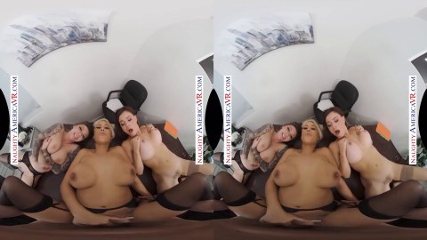 BRIDGETTE B., KARMA RX & KRISSY LYNN FUCK YOU IN A VR ORGY!