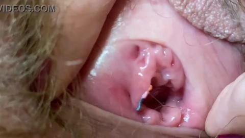 Extreme Close Up Big Clit Vagina Asshole Mouth Giantess Fetish Video Hairy Body !