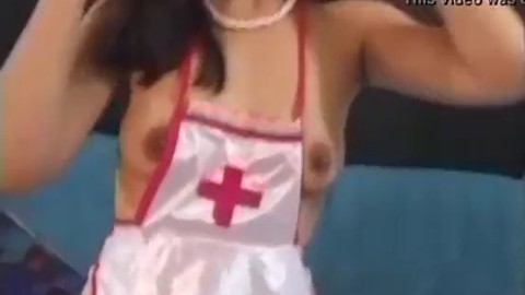 Retro Asian Nurse Eats Cum with a Spoon After Rimming