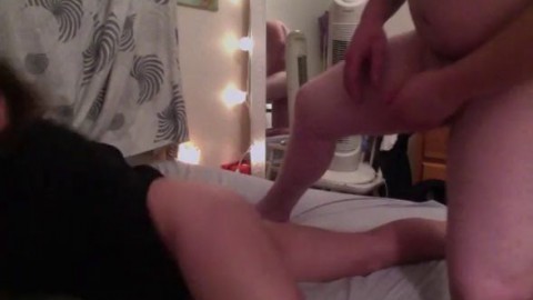 Dirty talking teen deepthroating hard cock