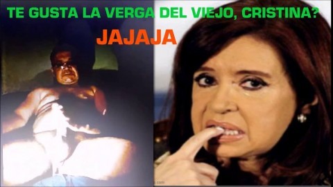 CRISTINA KIRCHNER EXCITADA POR VERGA DE VIEJO. EXTASIS Y EROTISMO