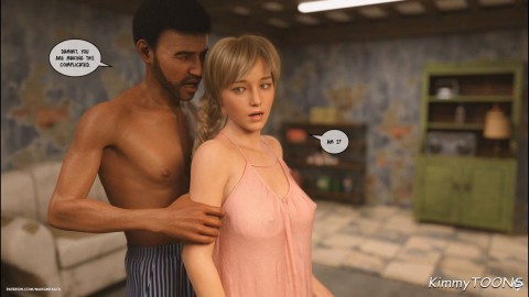 Lunch Break pt. 2 - Housewife caught fucking a Blackman in the basement