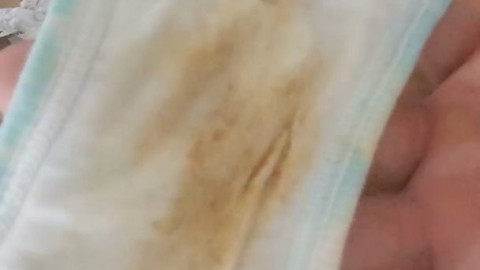 Cumshot on Dirty Panties