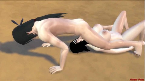 Naruto Hentai Episodio 1 Kurenai y Anko Folladas en el Ataque de Akatsuki Netorare Folladas por el Culo Anal al frente de su mar