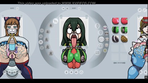 Fapwall [Rule 34 Hentai game] adult Tsuyu Asui from my hero academy gets a 6 dicks penetration and bukkake