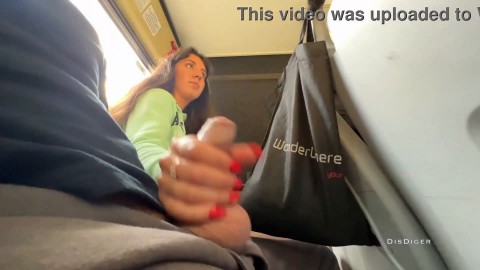 A stranger girl jerked off and sucked my dick in a public bus full of people