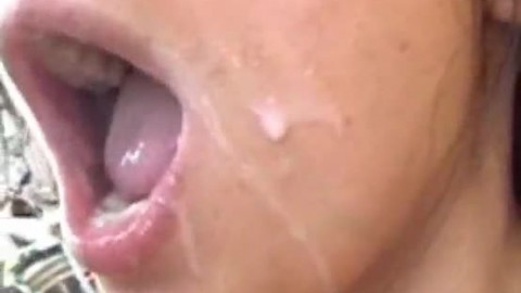 facial cumshot surprise