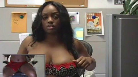 Jada fire goes on Ebonymac.com cam 2