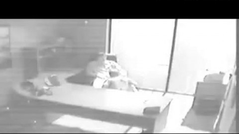 Security camera Films Sex At Office On Desk