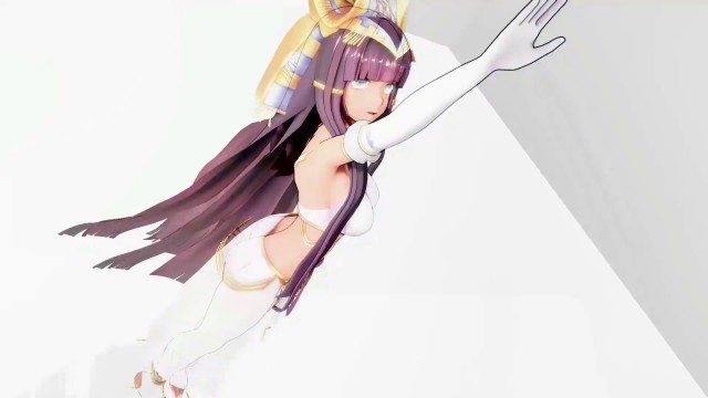 Ramesses II Kawaii Strike Hentai Undress Dancing Egyptian Girl Model MMD 3D White Bangles Color Edit Smixix