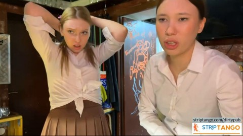 Safe Space to Explore: Dive into Your Deepest Desires! These lesbians are working in a cafe. But what they do behind closed door